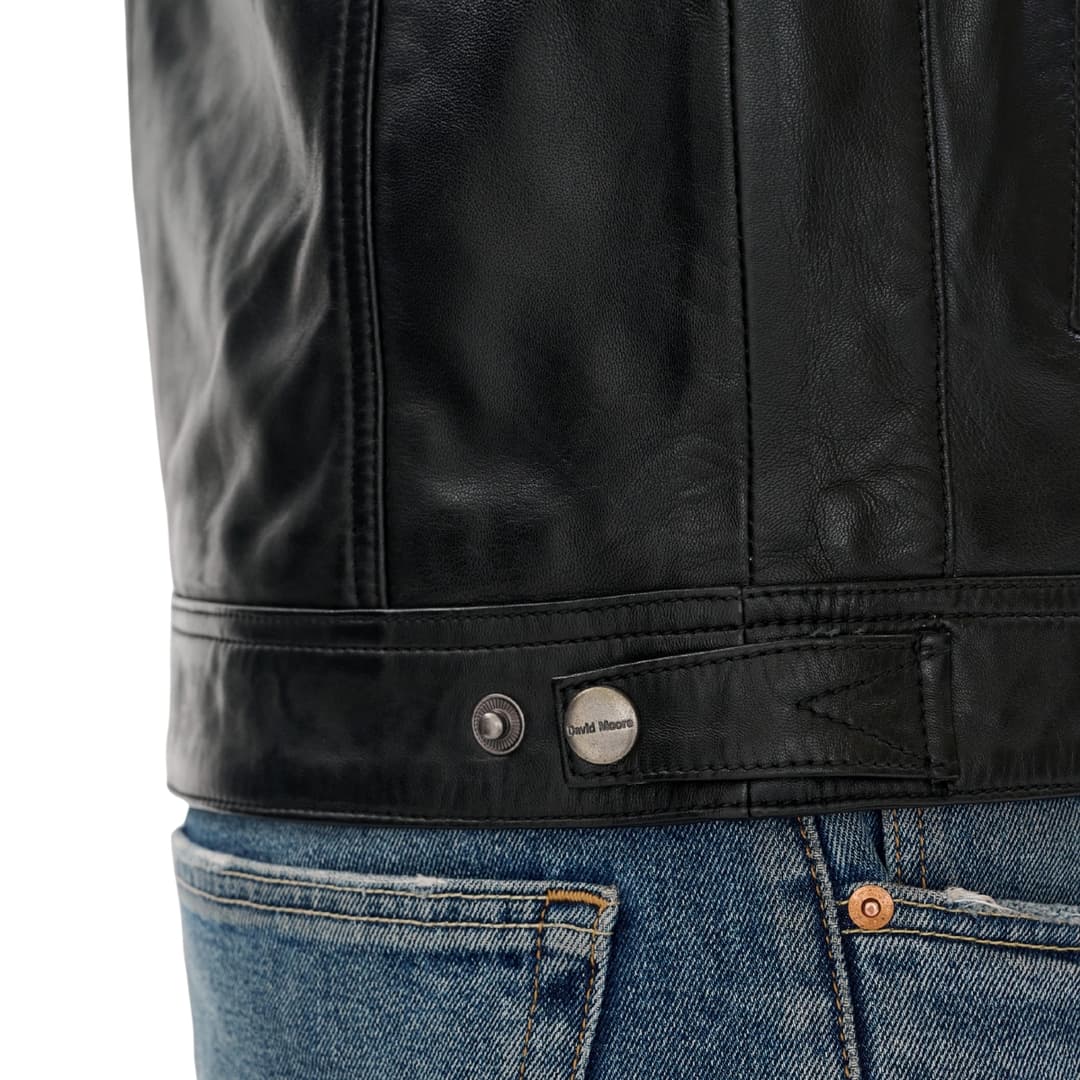 Mens Cafe Racer Black Motorycle Jacket