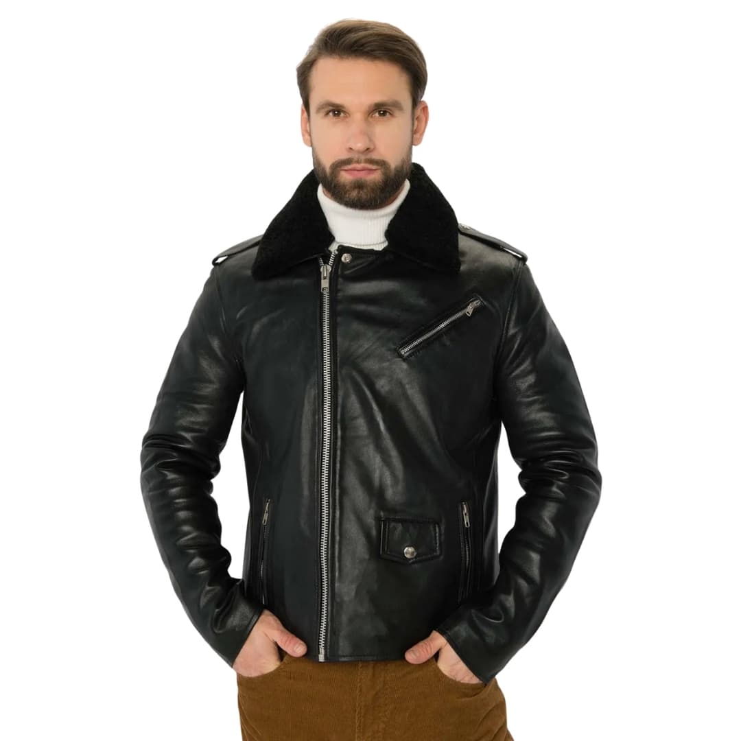 Black Pilot Jacket Men