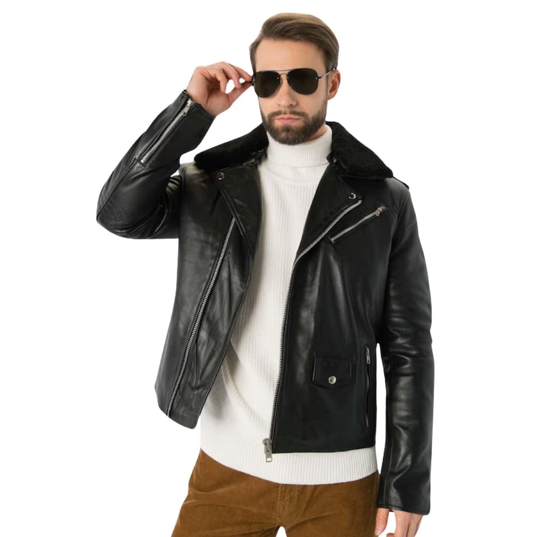 Black Pilot Jacket Men