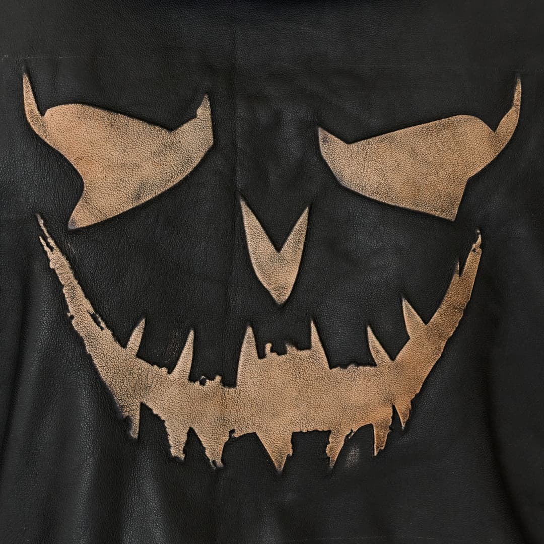 suicide squad joker mens leather biker jacket