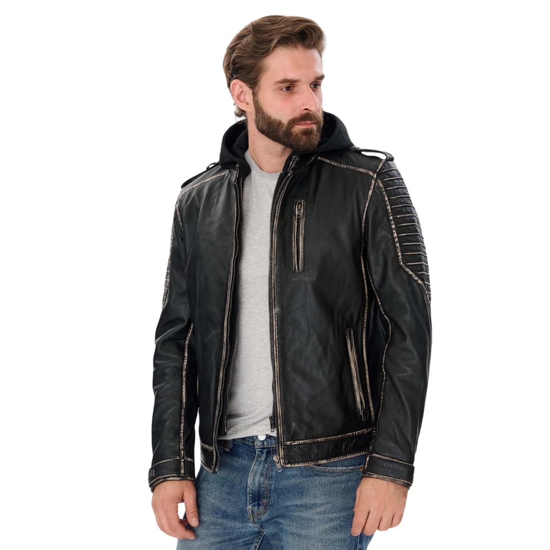 suicide squad joker mens leather biker jacket