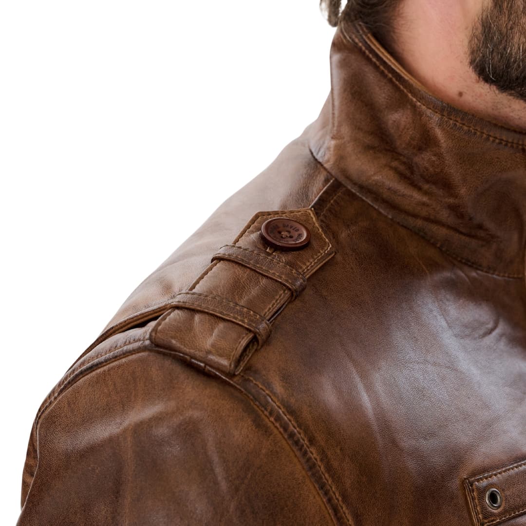 Buy Mens Vintage Brown Leather Coat